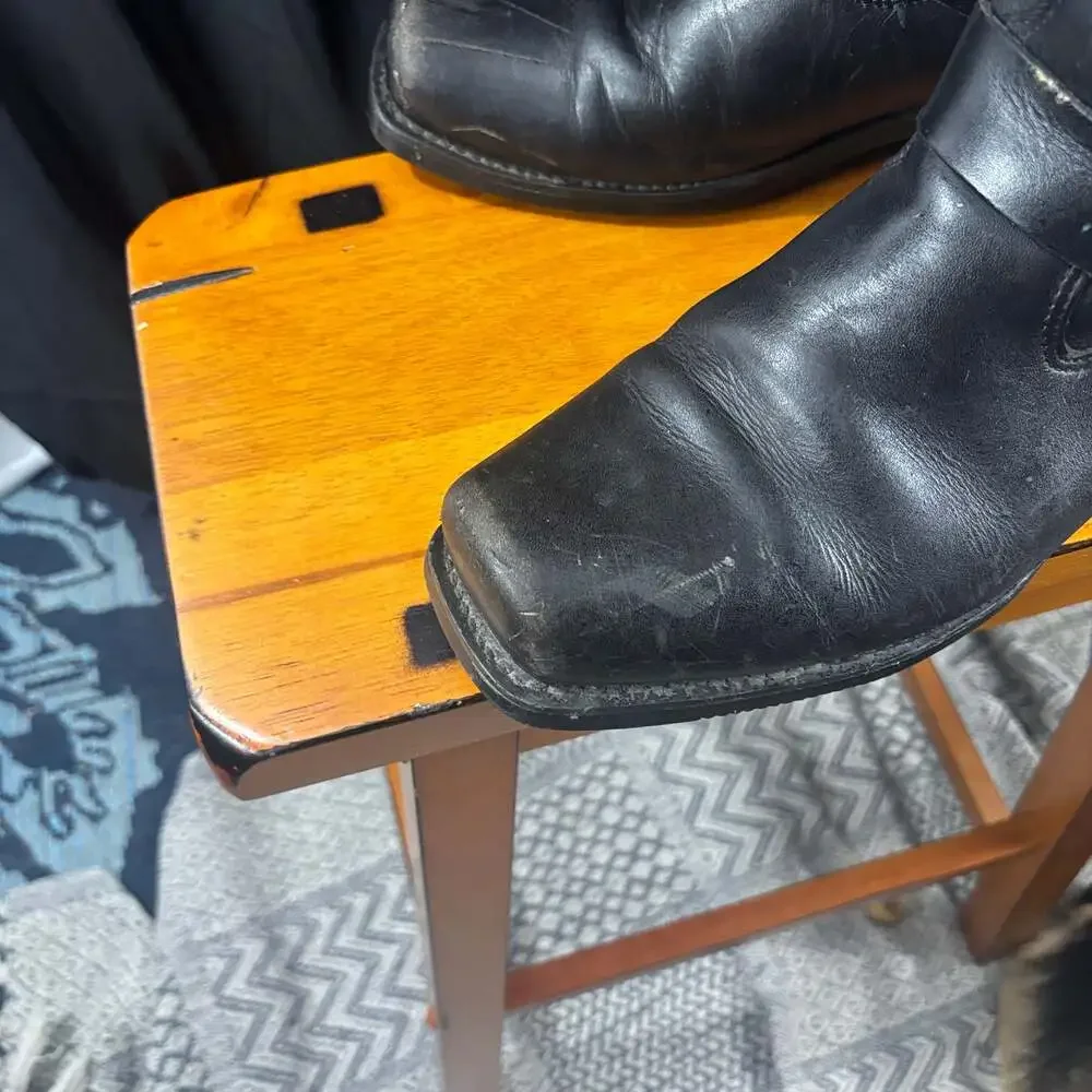 Harley Davidson Motorcycles Embroidered Eagle Harness Leather Boots 11